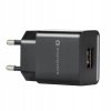 Ładowarka sieciowa 230V EVERACTIVE SC-100B 1xUSB 1A czarna 1W